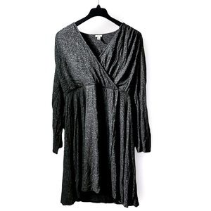 SPENCE Long Sleeve Wrap Dress